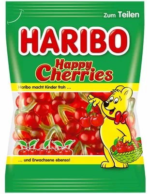 Produktbild von Happy Cherries Geleebohnen 175g - Haribo