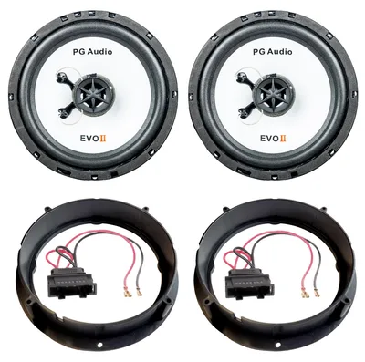 Produktbild von Lautsprecher Komplett-Set passend für VW Golf 7, Polo 9N & VW Up | PG Audio 400W Sound-Upgrade Kit (Plug & Play für Tür Vorne)