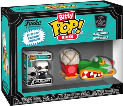 Immagine prodotto di Bitty POP! Jack Skellington z saneczką - Figurka Vinyl od Funko 2,5 cm
