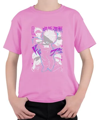 Obrázek produktu pro Satoru Gojo Jujutsu Kaisen Anime Manga Dárková páska přes oči Cool Uni dětské tričko, růžová, 140 €