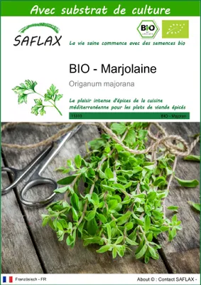 Image de SAFLAX  -- Marjolaine - 700 graines - Avec substrat - Origanum