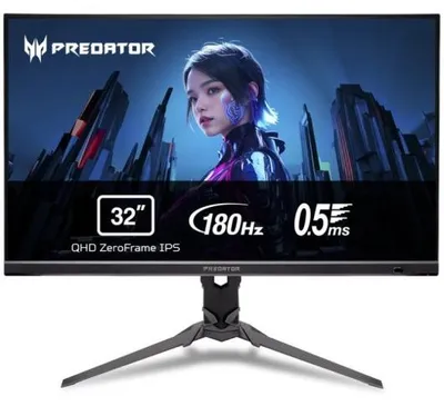 Zdjęcie produktu dla Acer Predator XB323QUPBMIIPRX, 80 cm (31.5"), 2560 x 1440 px, Quad HD, 0,5 ms, Czarny