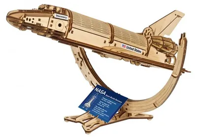 Obrázek produktu pro 3D puzzle, raketoplán NASA Discovery, Ugears, dřevo, 315 dílků