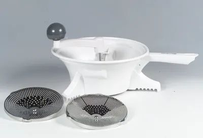 Image de Westmark 1196 22 60 Passoire en plastique avec 2 disques à râper Ø 14 cm, blanc (1 pièce)