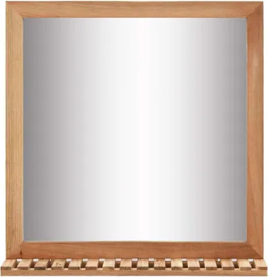 Immagine prodotto di Specchio da Bagno 60x12x62 cm in Legno Massello di Noce