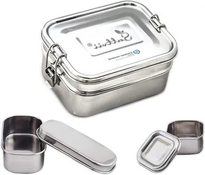 Obrázek produktu pro Nerezová krabička na oběd Bento Box 4 v 1, 1900 ml