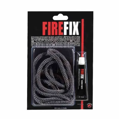 Produktbild von Keramikkordel Ø 8 mm Länge 2 m mit ThermokollKleber 17 ml
