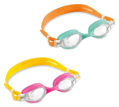 Image de Lunettes de natation pour enfants, de 3 à 8 ans, 2 couleurs, emballées dans un blister de 13x24 cm