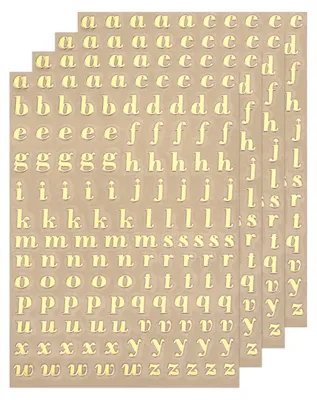 Productafbeelding van Letterstickers - Zelfklevend - 3 mm - 4 vellen