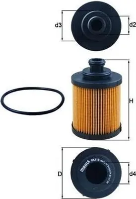 Immagine prodotto di Filtro KNECHT OX 418D