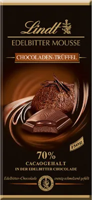 Produktbild von Lindt Edelbitter Mousse Schokoladentrüffel 13 x 150 g Tischnr