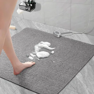 Obrázek produktu pro Podložka pod sprchu Loofah, měkká, 60 x 60 cm, protiskluzová, proti plísním, vhodná do sprchy