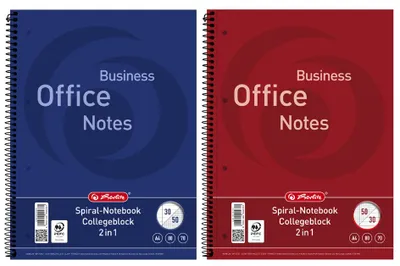 Produktbild von Herlitz Collegeblock "2in1" DIN A4+ 50 Blatt kariert + 30 Blatt liniert (1 Stück)