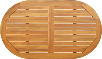 Produktbild von Möbel Tischplatte 120x70x2,2 cm ovale Massivholz Akazie - Tischplatten 4108102