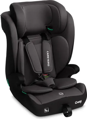 A studio shot of a car seat.