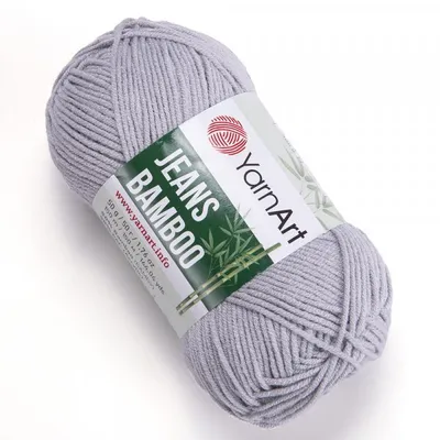 Produktbild von Yarn Art Jeans Bamboo 127 Light Grey Strickgarn