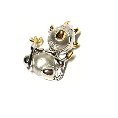 Produktbild von Teufelchen 925 Sterling Silber bicolor als Kettenanhänger Kettengleiter