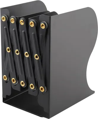 Imagen del producto de Soportes para libros de metal, ajustables, de 19 a 48 cm, color , para oficina