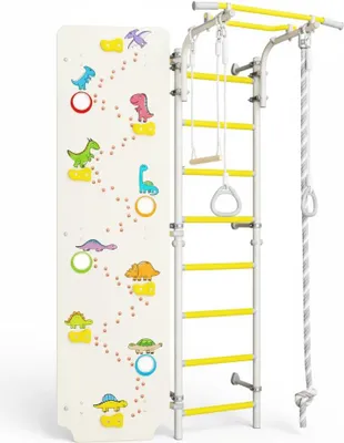 Produktbild von Sprossenwand kinderzimmer Next-1 Dino | Kletterwand | Turngeräte | Wandmontage