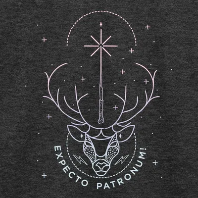 Produktbild von Spreadshirt Harry Potter Hirsch Expecto Patronum Teenager Premium T-Shirt, 158/164 (12 Jahre), Anthrazit meliert