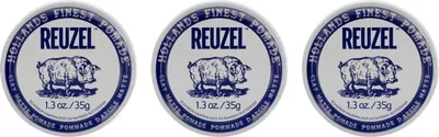Produktbild von Reuzel Haarpomade für matten Look & flexiblen Halt, Haltfaktor 6, 3x35 g