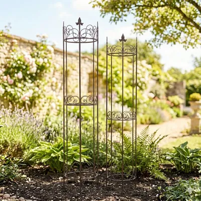 Produktbild von Halbrundes Rankgitter Clematis groß ca. 148 cm - Gartendekoration