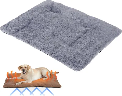 Produktbild von winterbeauy Selbstheizende Decke für Hunde & Katzen,Haustiere Wärmematte Winter,Selbstwärmende Hundematte,Thermodecke Hund rutschfest, grau,36*50*4.5cm-200g