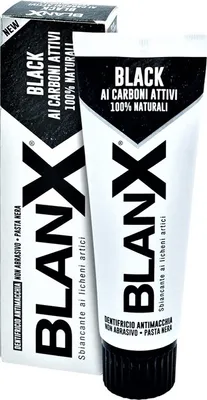 Immagine prodotto di BlanX Black Carbone, dentifricio sbiancante per denti, 75 ml