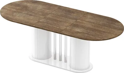 Produktbild von Design Esstisch HCE-111 Oval Hochglanz ausziehbar Tisch Esszimmer rund