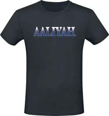 Produktbild von Aaliyah T-Shirt Herren Logo schwarz M