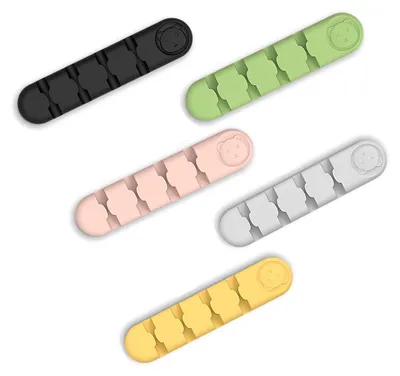 Kabelhalter-Clips 5er-Set, selbstklebend, für Kabel bis 6 mm