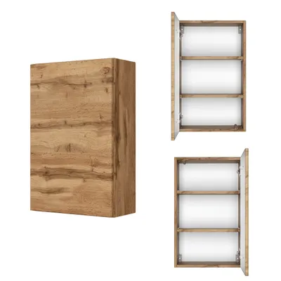 Produktbild von Hängeschrank Badezimmer 40 cm LAURIA-03 in Wotaneiche Nb., BxHxT: ca. 40x64x20 cm