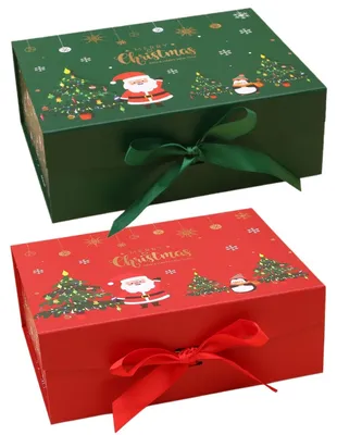 Produktbild von Magnetische Geschenkbox mit Schleife Weihnachten
