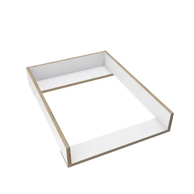 Produktbild von regalik Wickelaufsatz für Malm von IKEA, Wickeltischaufsatz für 48 cm Kommoden, Abnehmbar Wickelkommode aufsatz, Gerade Frontplatten, Weiß Superholz, 72cm x 54cm