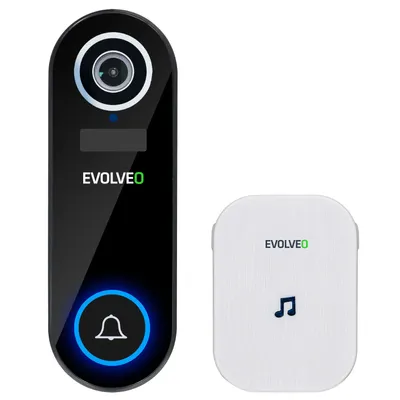 Produktbild von EVOLVEO Ringo DB2 - bezdrátový chytrý videozvonek + zvonek do zásuvky