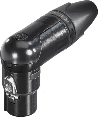 Produktbild von NEUTRIK XLR-Steckverbinder Buchse, gewinkelt Polzahl: 4 Schwarz NC4FRX-B 1 St
