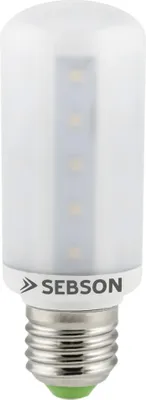 Produktbild von LED Lampe E27 8W ersetzt 60W warmweiß 3000K 230V Leuchtmittel Mais Kolben SEBSON