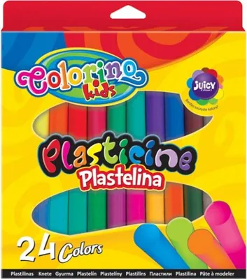 Produktbild von Knetmasse 24 Farben Gold + Silber Colorino