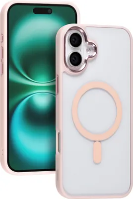 Immagine prodotto di Custodia posteriore TUNIQ per iPhone 16 Plus - Magsafe - silicone - Rosa