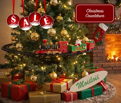 Produktbild von moiiloii Weihnachtsbaumzug, Schwebender Zug für den Weihnachtsbaum