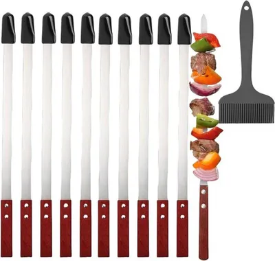 Set von 8 RVS BBQ-Spießen, Hauptbild