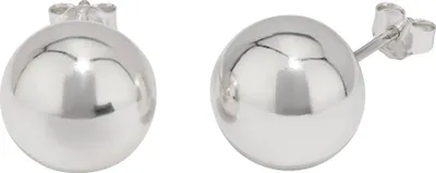 Produktbild von Paar Kugel Ohrstecker 925 Sterling Silber Kugelstecker 12mm 5311