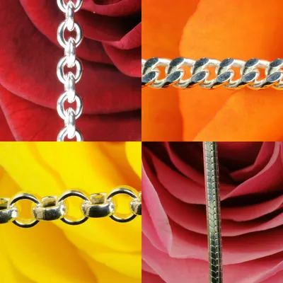 Produktbild von Silberkette Panzerkette Breite 1,2 mm Länge 36 cm 925 Silber