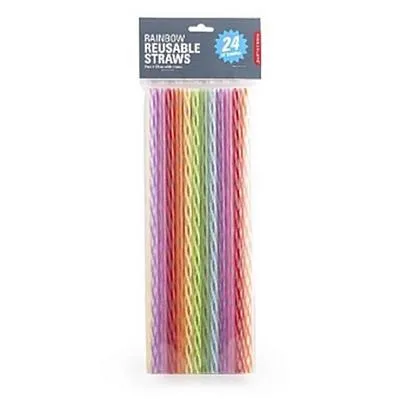 Produktbild von Rainbow Reusable Straws S/24 11"
