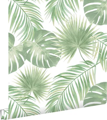 Immagine prodotto di ESTAhome carta da parati foglie tropicali verde menta 53 cm x 10.05 m