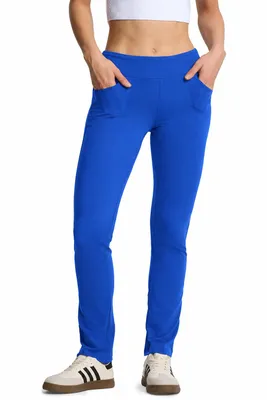 Immagine prodotto di Pantaloni sportivi da donna di alta qualità, pantaloni da jogging, pantaloni da allenamento, pantaloni per il tempo libero, pantaloni in felpa - Blu - XL (44)