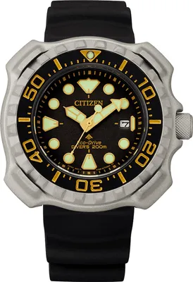 Produktbild von Citizen Uhr BN0220-16E Eco Drive Titan Taucheruhr 20 ATM Bar Herrenuhr schwarzes Zifferblatt 46mm