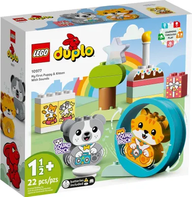 Produktbild von LEGO® DUPLO® 10977 Mein erstes Hündchen & Kätzchen