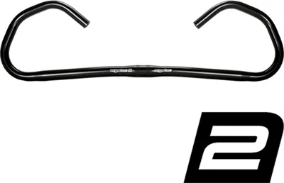 Produktbild von Ergotec Bügel HORNBAR COMFORT, 0°, Ø = 25,4mm, Aluminium, schwarz, SL 2