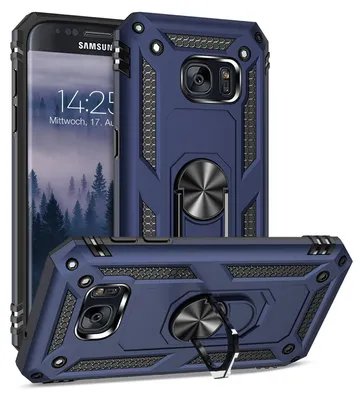 Produktbild von Armor Outdoor Handyhülle für Samsung Galaxy S7 Handy Panzer Case Cover Schutzhülle Farbe: Blau